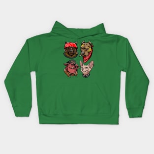 gangster animal Kids Hoodie